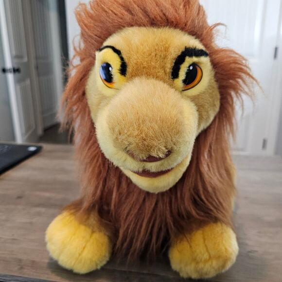 Disney The Lion King Simba Plush Hand Puppet Large Stuffed Animal 23" Vintage - Picture 2 of 12